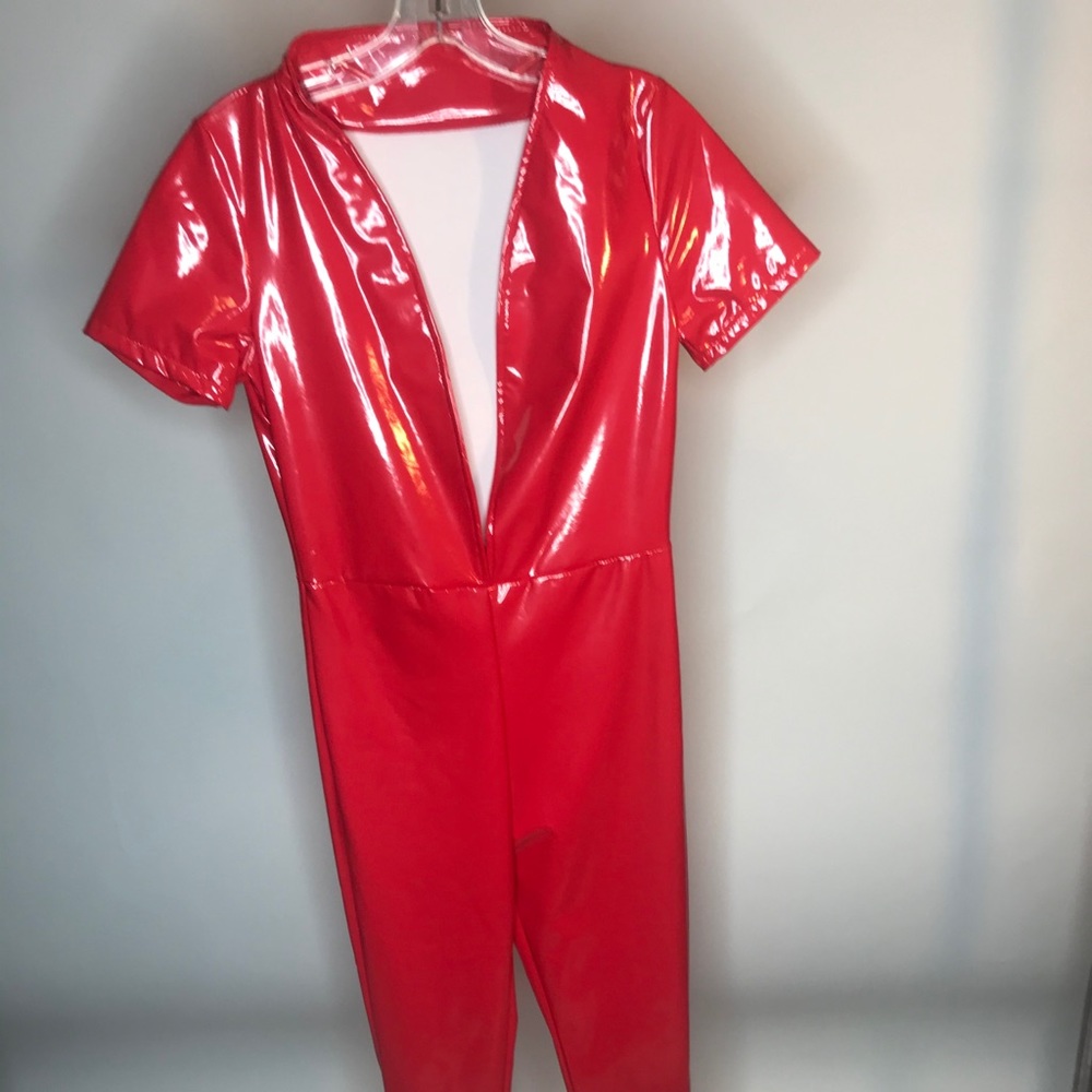 Patent Leather Jump Suit.....NEW!!!